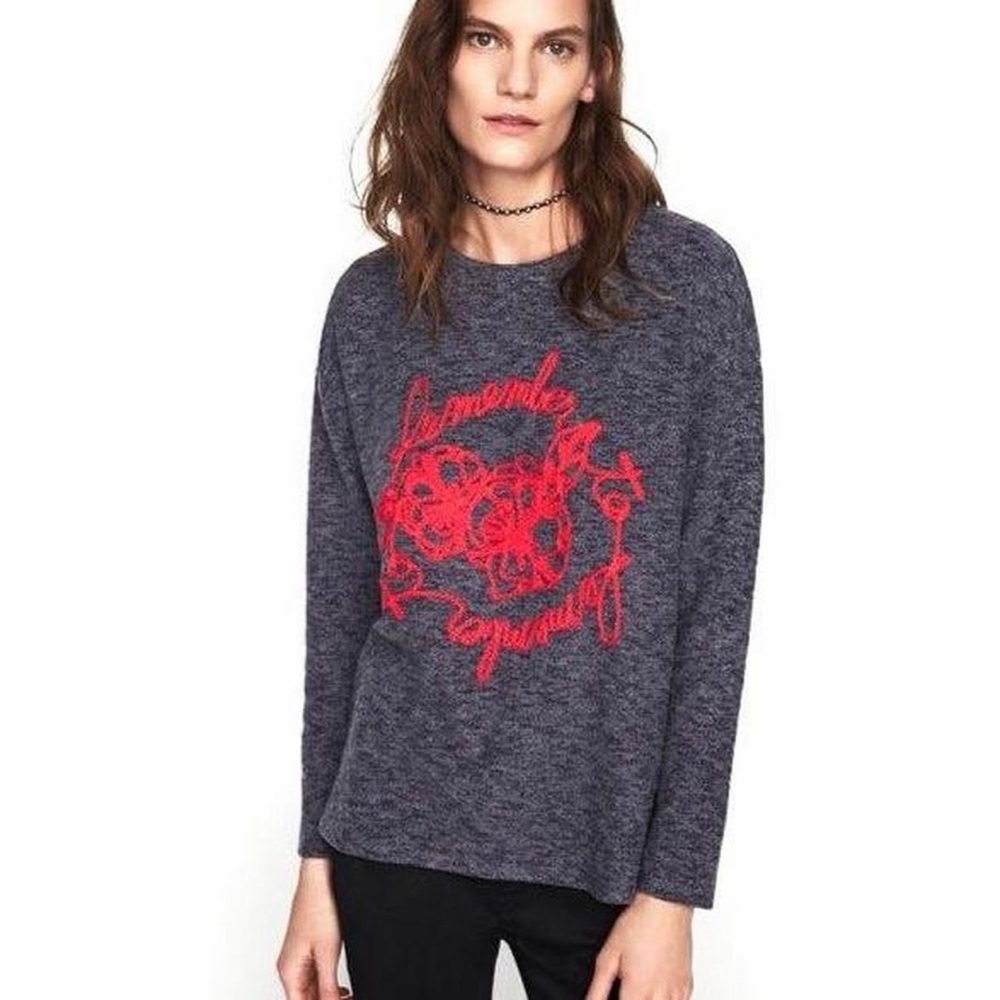 Zara Charcoal Knit Sweater